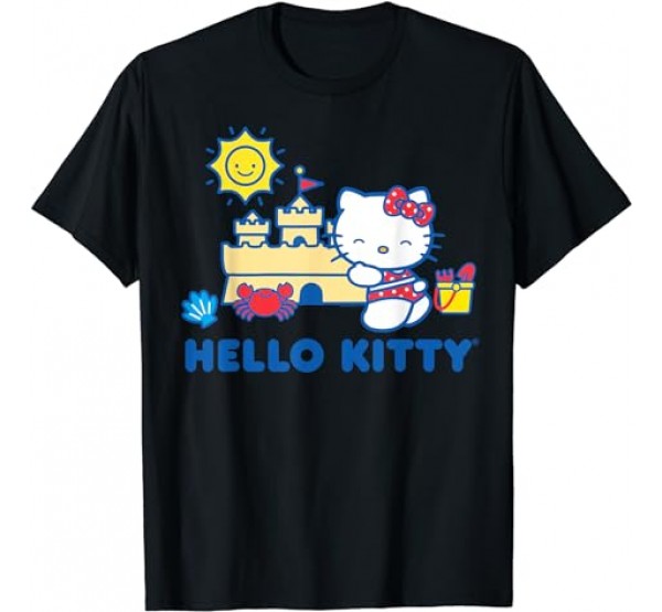 Hello Kitty Beach Fun Sandcastle Summer T-Shirt Hello Kitty Beach Fun Sandcastle Summer T-Shirt